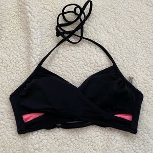 Pink Black top nice back size small